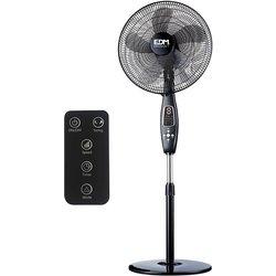 EDM Ventilador de Pie Negro 60 W