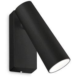 Ideal lux pipe lámpara de lectura orientable de pared negra 3000k