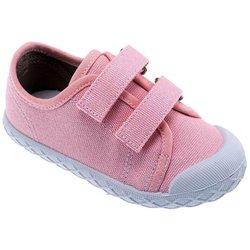 Zapatillas Chicco Cambridge 3 lonetas color rosa pink doble velcro puntera reforzada