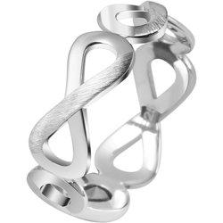 Anillo "Evie" Infinito en Plata de Ley 925 con Circonitas Bañadas en Rodio – Talla 60 – 0042