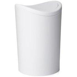 Papelera de baño basculante blanco 6l