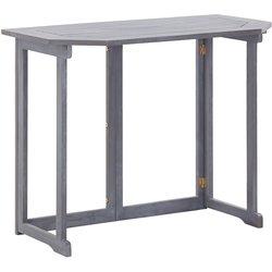 Mesa de jardín VIDAXL Gris Madera (90x50x74 cm)