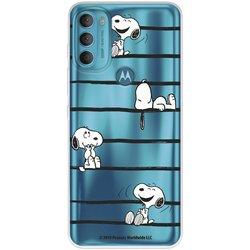 Funda para Motorola Moto G71 5G Oficial de Peanuts Snoopy rayas - Snoopy