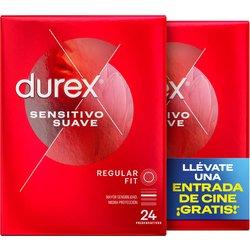 Durex - Preservativos Sensitivo Suave para Mayor Sensación Packs 12-24-48 condones para un sexo seguro