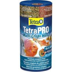 Tetra Pro Multi-Crisps Menu 250 ml - Alimento completo con un valor nutritivo óptimo, los 4 tipos de Multi-Crisps garantizan una dieta variada