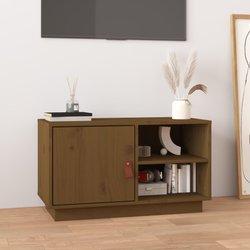 Mueble De Tv VIDAXL Marrón Madera (70x34x40 cm )