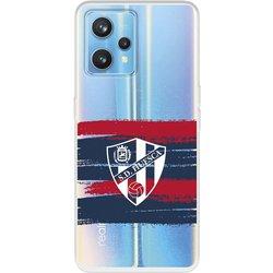 Funda Para Realme 9 Pro+ Del Sd Huesca Rayas Transparente - Licencia Oficial Sd Huesca