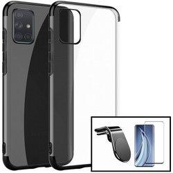 Kit Funda, Protector 5D y Soporte Magnético Coche Xiaomi Redmi Note 9s SlimArmor Negro