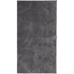 HUARTE Alfombra de pelo corto lavable suave antracita 80x150cm