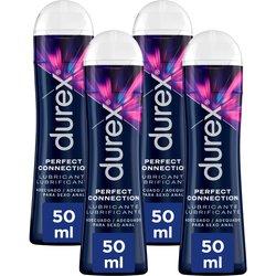 Durex - Lote Set 4x Lubricantes Perfect Connection 50ml, Dulce y Placentero, Sexo Seguro