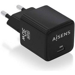 Cargador de Pared AISENS ASCH-30W1P036-BK (Negro - USB-C x 1)