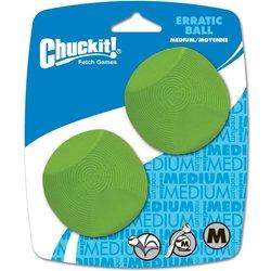 CHUCKIT - Pelota Errática M 6 cm Pack de 2