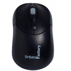 URBAN FACTORY Big Crazy Mouse - Alámbrico - USB - Negro