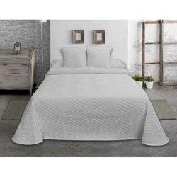 Colcha HOSTELINE ESPIGA (Gris Perla - 270 x 270 cm)