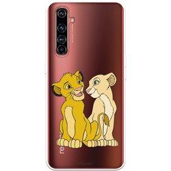 Funda para Realme X50 Pro Oficial de Disney Simba y Nala Silueta - El Rey Leon