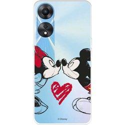 Funda para Oppo A78 5G Oficial de Disney Mickey y Minnie Beso - Clásicos Disney