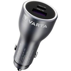 Varta car charger 45 watt output 1xusb a / 1xusb-c pd 57933101111