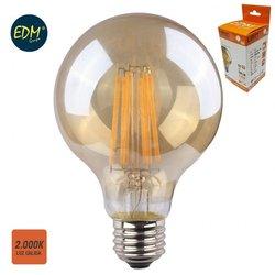 Lámparas EDM Bulbo cistal led filament globe vintage e