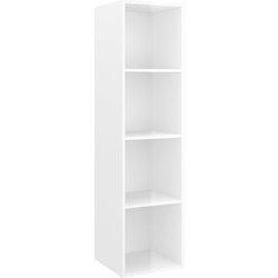 Mueble para TV Pared blanca 37x37x142,5 cm Madera multicapa