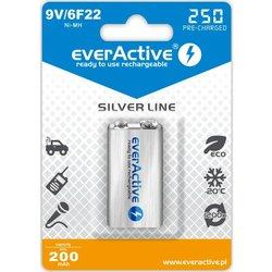 Pilas Recargables EverActive EVHRL22-250 6F22 200 mAh 9 V