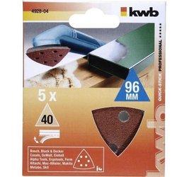 Juego de 5 Hojas de Lija KWB 492808