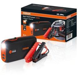 OSRAM BATTERYstart 300 - Arrancador compacto de litio y cobalto LiCoO2 para vehículos de 12V con motores de gasolina de hasta 6L y motores diesel de 3L