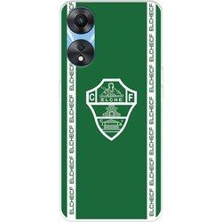 Funda para Oppo A78 5G del Elche CF Escudo Fondo Verde  - Licencia Oficial Elche CF