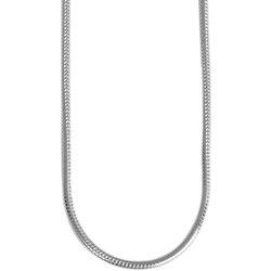 Collar Serpiente en Plata de Ley 925 Shadi Bañado en Rodio 45 Cm