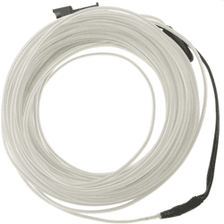 Cable electroluminiscente blanco de 1.3mm en bobina 5m de cable con pilas