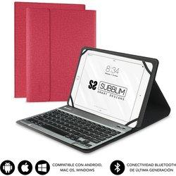 FUNDA TABLET SUBBLIM KEYTAB PRO BLUETOOTH 10,1" RED