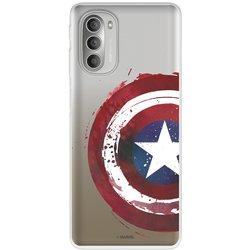 Funda para Motorola Moto G51 5G Oficial de Marvel Capitán América Escudo Transparente - Marvel