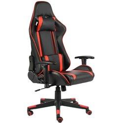 vidaXL SILLA GAMING GIRATORIA PVC ROJO