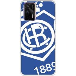 Funda para Realme GT del Recre Escudo Fondo Azul - Licencia Oficial Real Club Recreativo de Huelva