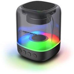 Esperanza ep154 bt fm altavoz led rgb negro 3w