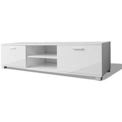 Mueble de TV blanco brillante 120x40,5x35 cm