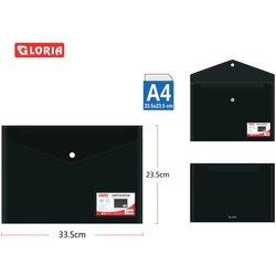 Gloria Europa Pack 12pcs Carpeta Sobre Portafolios Plástica con Broche de Presión Carpeta  Colores A4 33.5x23.5cm  para Documentos, Certificados, Recibos, Oficina y Escuela, Papelería, Documentos, Certificados, Recibos