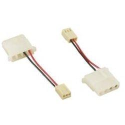 InLine 33434 adaptador de cable 4-pin 3 pin Negro, Rojo, Blanco