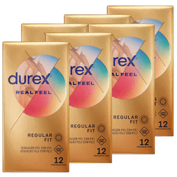 Durex - Preservativos Real Feel para Mayor Sensación Pack 72 condones para un sexo seguro