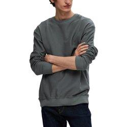 Sudadera Selected Oskar gris oscuro sin capucha para hombre