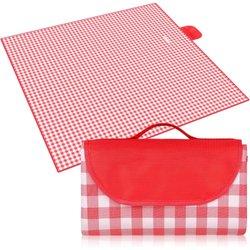 Manta de Pícnic, Manta para Picnic Impermeable 200x200CM, Mantel impermeable para Picnic, Tapete de Picnic Plegable con Asa, Apta para Hacer Senderismo, Viajar, IR de Acampada, Al Aire Libre y Fiesta