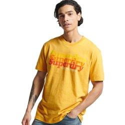 Superdry Camiseta Vintage Cali Stripe Amarillo