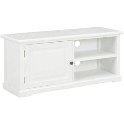 Mueble TV blanco 90x30x40 cm en madera