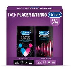 Durex - Pack Placer Intenso - Preservativos Mutual Climax + Durex Preservativos Intense - 24 Condones para Sexo Seguro