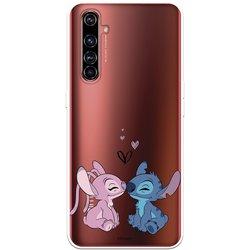 Funda para Realme X50 Pro Oficial de Disney Angel & Stitch Beso - Lilo & Stitch