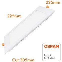 Placa Slim LED Cuadrada 20W - OSRAM CHIP DURIS E 2835 4000k