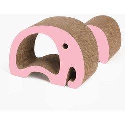 Catit rascador zoo - elefante 2 en 1, rosa