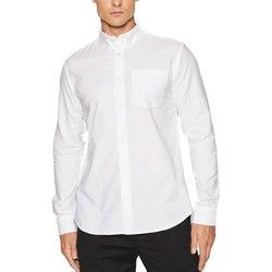 Camisa Oxford Selected Grick blanco regular fit para hombre