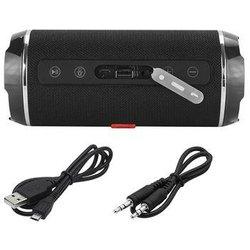 Columna Bluetooth Portatil 2X 10W Fm Radio Black Blow