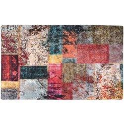 Alfombra lavable antideslizante patchwork multicolor 120x170 cm