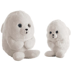 Foca de Peluche Blanca en varios tamaños